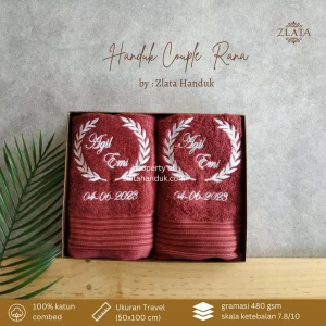Handuk Couple Bordir Terry Palmer uk. 50x100